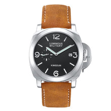 Load image into Gallery viewer, Waterproof Quartz Brown Leather Military Wrist Watch
