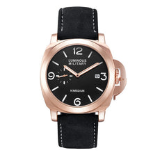 Load image into Gallery viewer, Waterproof Quartz Brown Leather Military Wrist Watch
