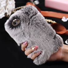 Load image into Gallery viewer, Cute Fur Fluffy Phone Case For iPhone and Android Phones
