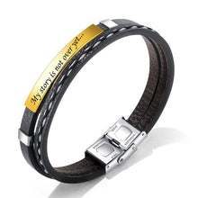 Load image into Gallery viewer, Customizable Leather Bracelets for Men and Women
