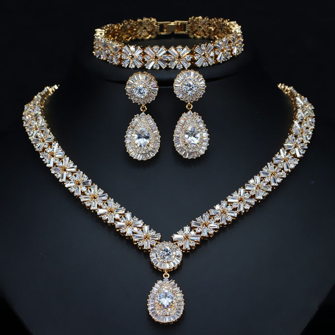 Gold Plated Luxury Jewellery set