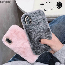 Load image into Gallery viewer, Ladies Fluffy Mobile phone Case Cover for Iphone and Android
