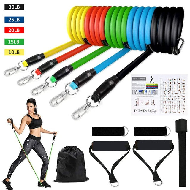 Latex Resistance Training Exercise and Yoga Pull Rope.