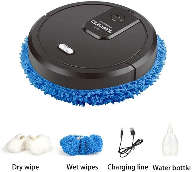 3 in1 Smart Vacuum and Mopping Rechargeable Robot Cleaner