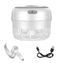 Load image into Gallery viewer, Electric Garlic Chopper and Mini Vegetable Masher with USB Charging.

