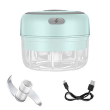 Load image into Gallery viewer, Electric Garlic Chopper and Mini Vegetable Masher with USB Charging.
