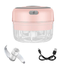 Load image into Gallery viewer, Electric Garlic Chopper and Mini Vegetable Masher with USB Charging.
