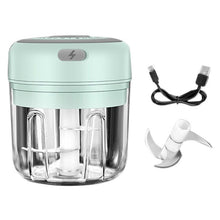 Load image into Gallery viewer, Electric Garlic Chopper and Mini Vegetable Masher with USB Charging.
