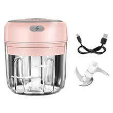 Load image into Gallery viewer, Electric Garlic Chopper and Mini Vegetable Masher with USB Charging.

