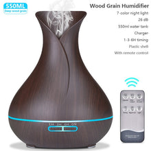 Load image into Gallery viewer, 550ml Essential LED Light Air Humidifier Diffuser with remote control
