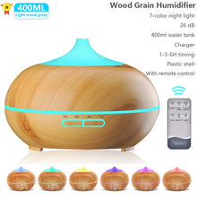 Load image into Gallery viewer, 550ml Essential LED Light Air Humidifier Diffuser with remote control
