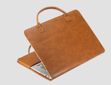 Load image into Gallery viewer, Laptop Case for MacBook Pro Air 15.4 13.3 13 12 11 Laptop Bag PU Leather Sleeve Detachable Notebook Cover Bag
