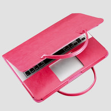 Load image into Gallery viewer, Laptop Case for MacBook Pro Air 15.4 13.3 13 12 11 Laptop Bag PU Leather Sleeve Detachable Notebook Cover Bag
