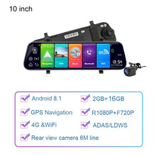 Load image into Gallery viewer, 4G Dash Cam Car Rearview Mirror with GPS Navigation
