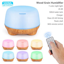 Load image into Gallery viewer, 7 Colors Changing LED Lights Air Humidifier with remote control
