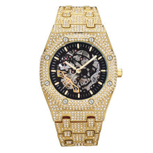 Load image into Gallery viewer, Men&#39;s Iced Skeleton Tourbillon Automatic Wristwatch
