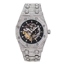 Load image into Gallery viewer, Men&#39;s Iced Skeleton Tourbillon Automatic Wristwatch
