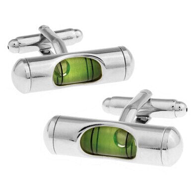 HYX Luxury shirt Green level Meter Mens Cufflink