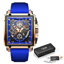 Load image into Gallery viewer, Luxury Waterproof Quartz Square Men&#39;s Wrist Watch
