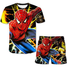 Load image into Gallery viewer, Boys Spider T-shirt Set
