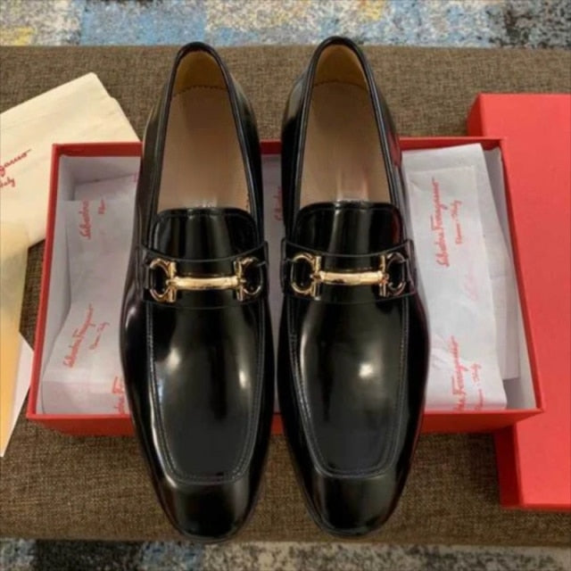 Men's Handmade Classic Black Loafers