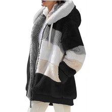 Load image into Gallery viewer, Ladies Warm Hooded Fur Fleece Winter Jacket
