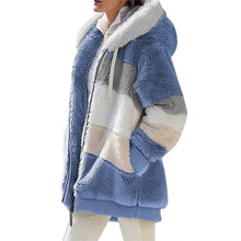 Load image into Gallery viewer, Ladies Warm Hooded Fur Fleece Winter Jacket
