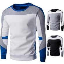 Load image into Gallery viewer, Men&#39;s knit Stitching Thermal pullover O-neck Sweater
