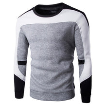 Load image into Gallery viewer, Men&#39;s knit Stitching Thermal pullover O-neck Sweater
