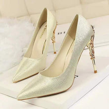 Load image into Gallery viewer, Ladies Glitter Rhinestones High Heel Shoes
